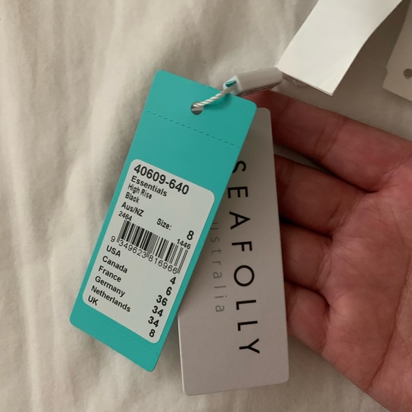 NWT Seafolly Australia High Cut Legline Bikini Bottoms - Picture 3 of 3